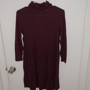 AEO Maroon Turtleneck dress